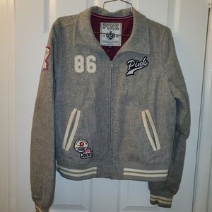 Women's PINK Victoria's Secret Varsity jacket size…